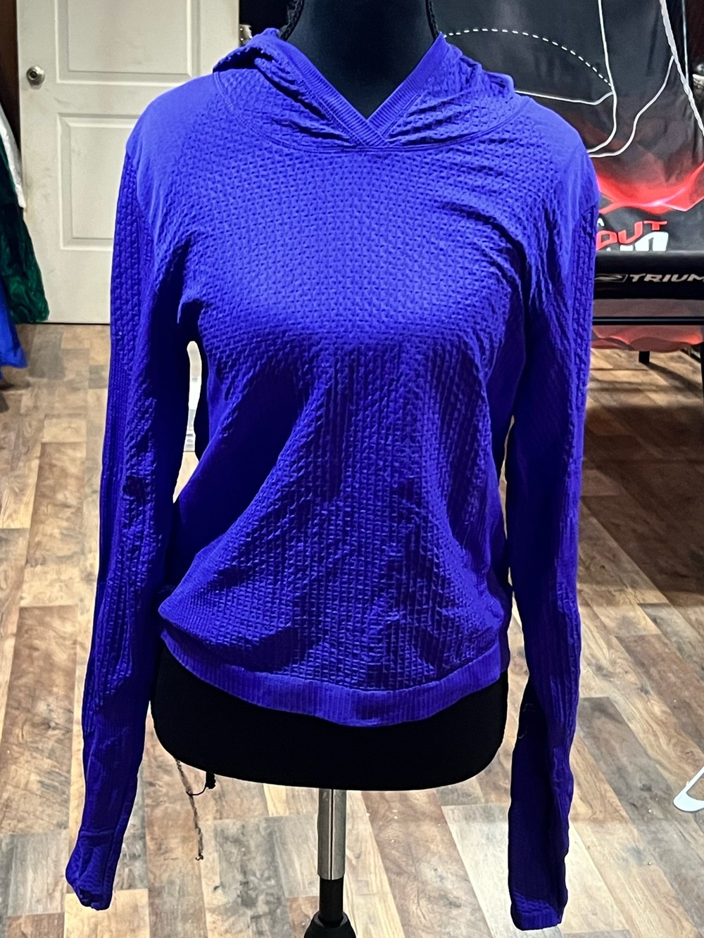 Athleta Deep Purple Lightweight Hooded Pullover